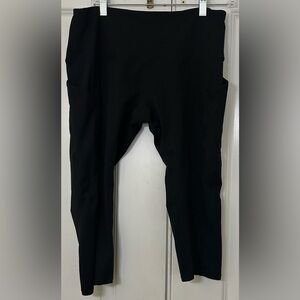 Ododos Black Women’s Leggings Pockets Size XL NWT